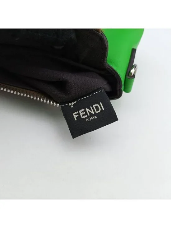 Fendi Visible Green Leather Messenger Bag - Picture 12 of 16